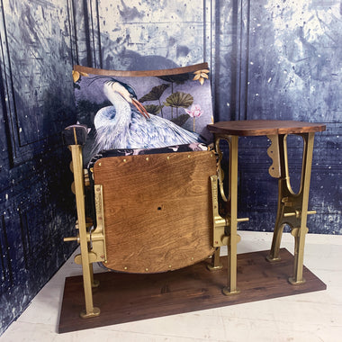 Midnight Orient Vintage Cinema Seat With Table