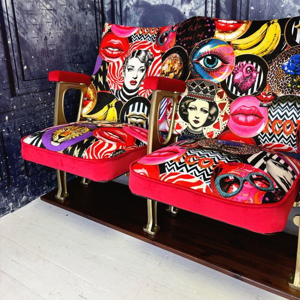 Rock N Roll Vintage Cinema Seats -  Available in Single / Double / Triple