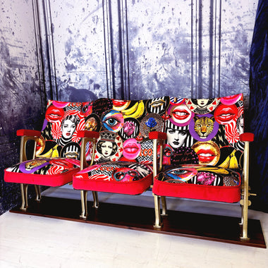 Rock N Roll Vintage Cinema Seats -  Available in Single / Double / Triple