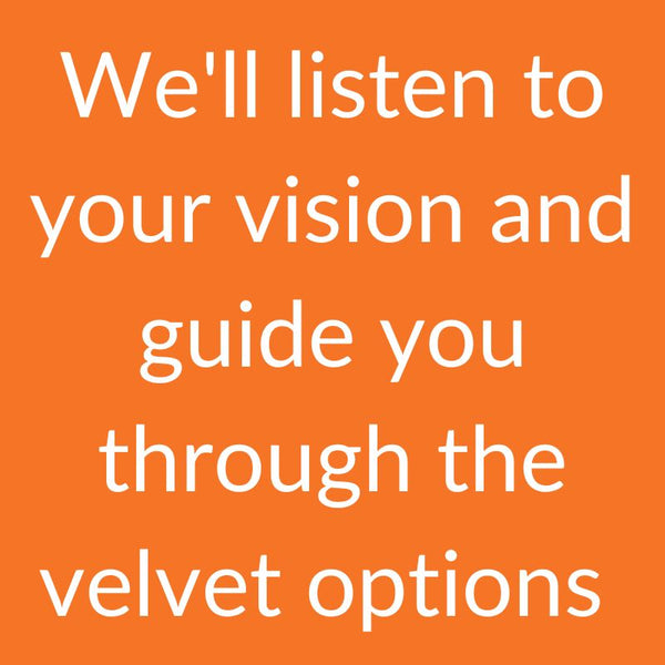 Bespoke Round Pouffe -  Made to order in your choice of velvet