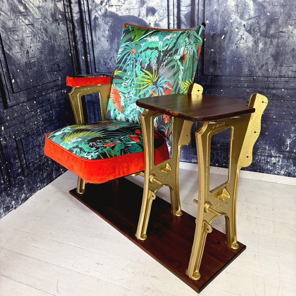 Vintage Cinema Seats With Side Table