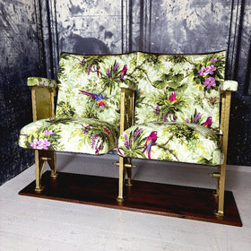 Macaws Purple/Sage Vintage Cinema Seats