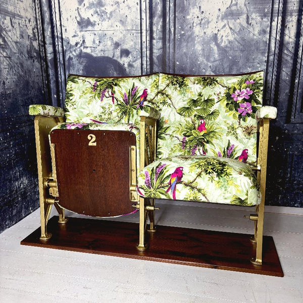 Macaws Purple/Sage Vintage Cinema Seats