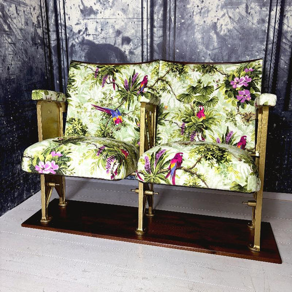 Macaws Purple/Sage Vintage Cinema Seats