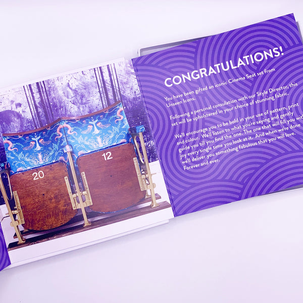 Gift Voucher for a set of Two Bespoke Cinema Seats