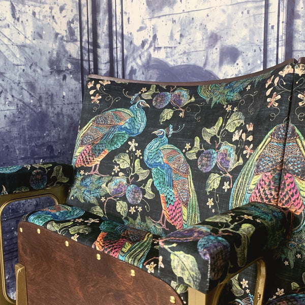 Black Peacock Vintage Cinema Seats - Available in Single/Double/Triple