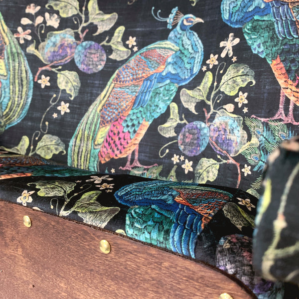 Black Peacock Vintage Cinema Seats - Available in Single/Double/Triple